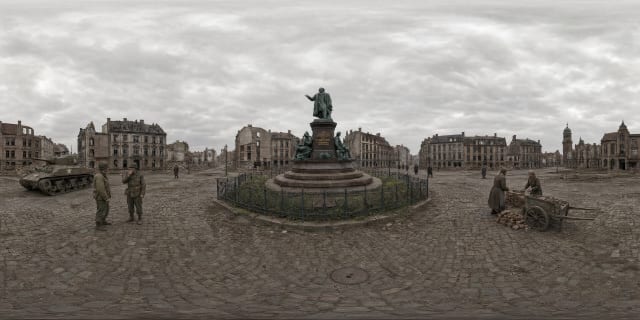 Theodor-Heuss-Platz im Jahr 1945
